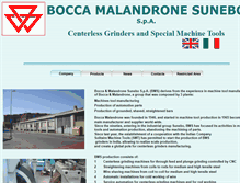 Tablet Screenshot of boccamalandronesunebo.it